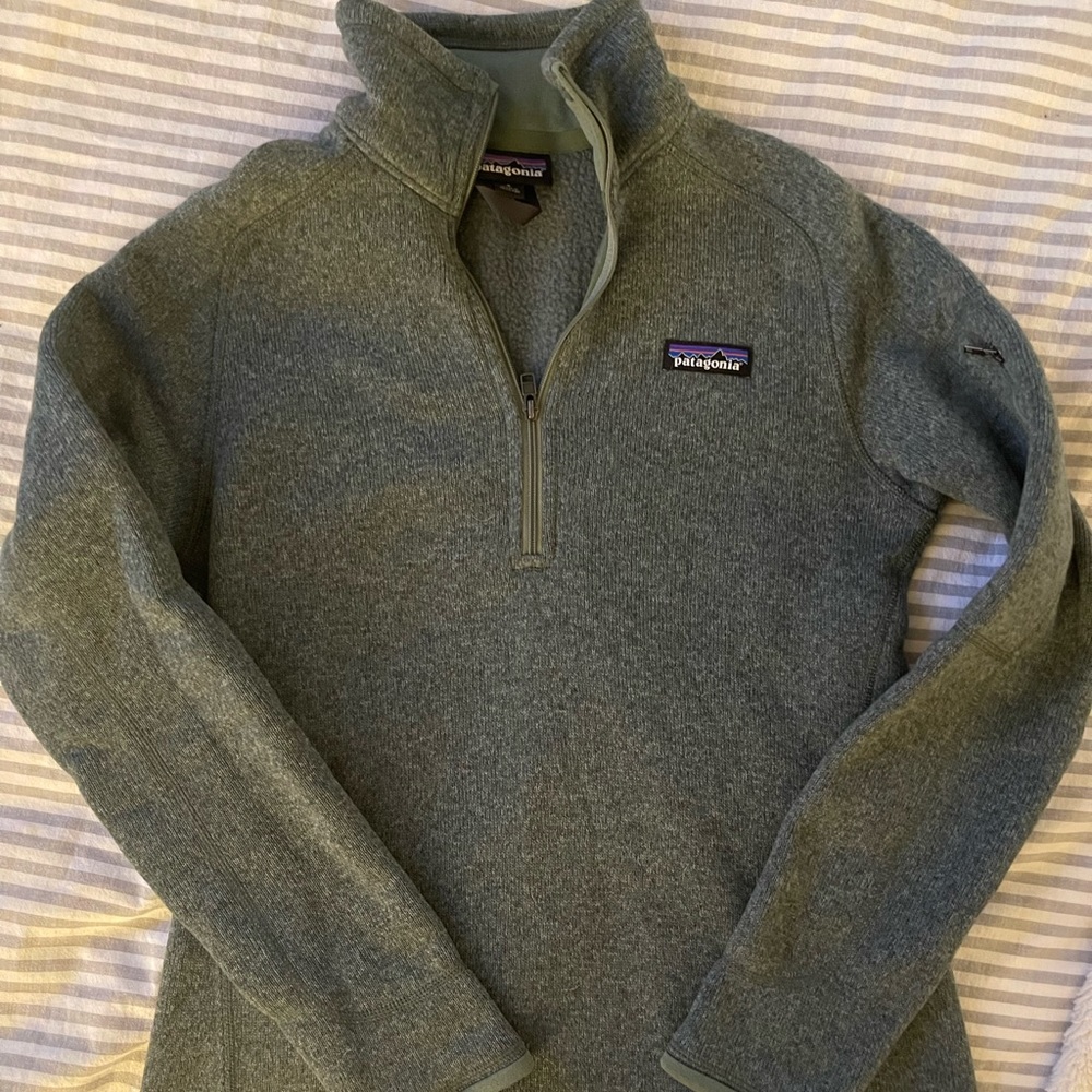 Patagonia Womens Better Sweater 1/4 Zip Pullover Berlin Blue